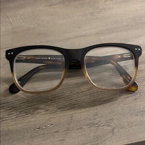 kate spade Two-Tone Black and Brown Glasses